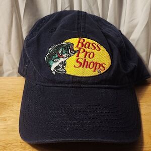 Bass Pro Shops Black Velcroback Hat - NWOT